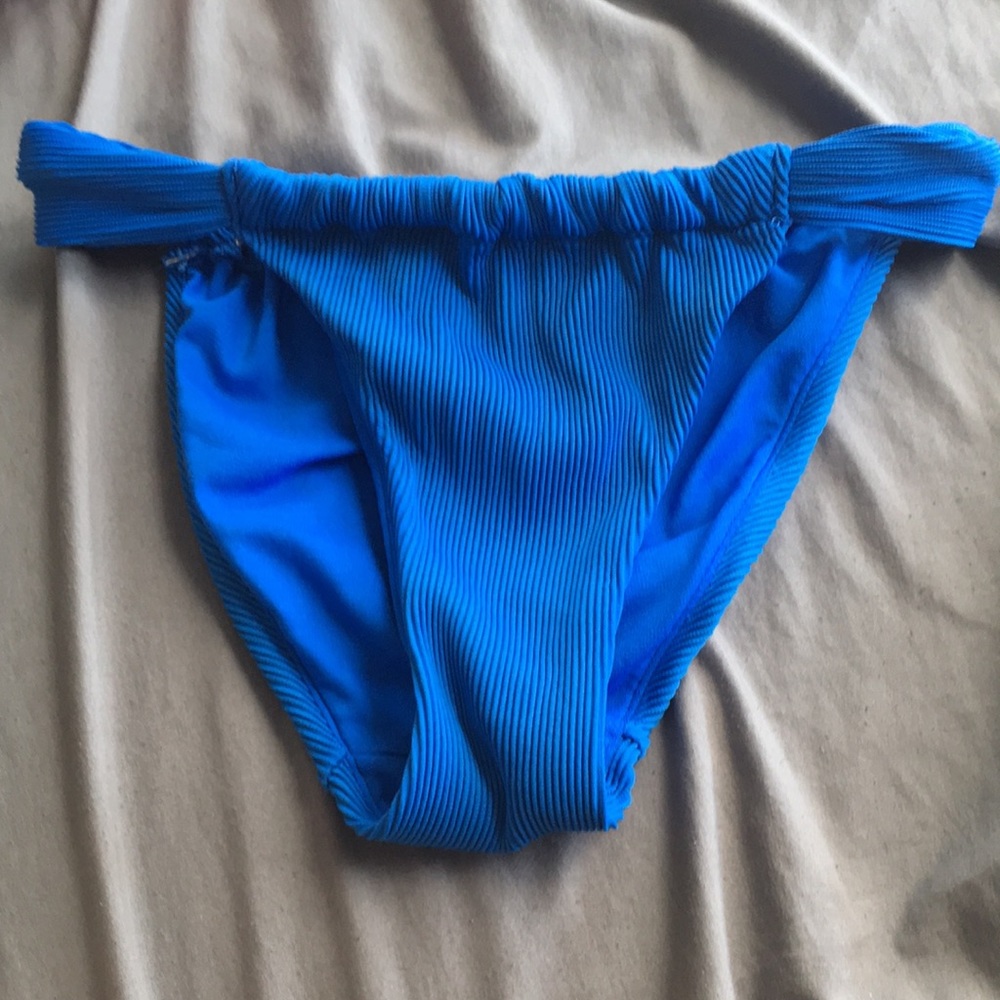 Blue bikini bottoms